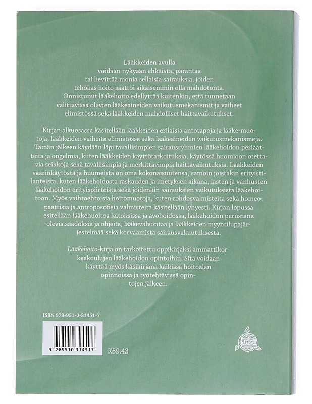 Lääkehoito - Nurminen, Marja-Leena - Tietokirjat ja oppaat - 10105609160 - 1
