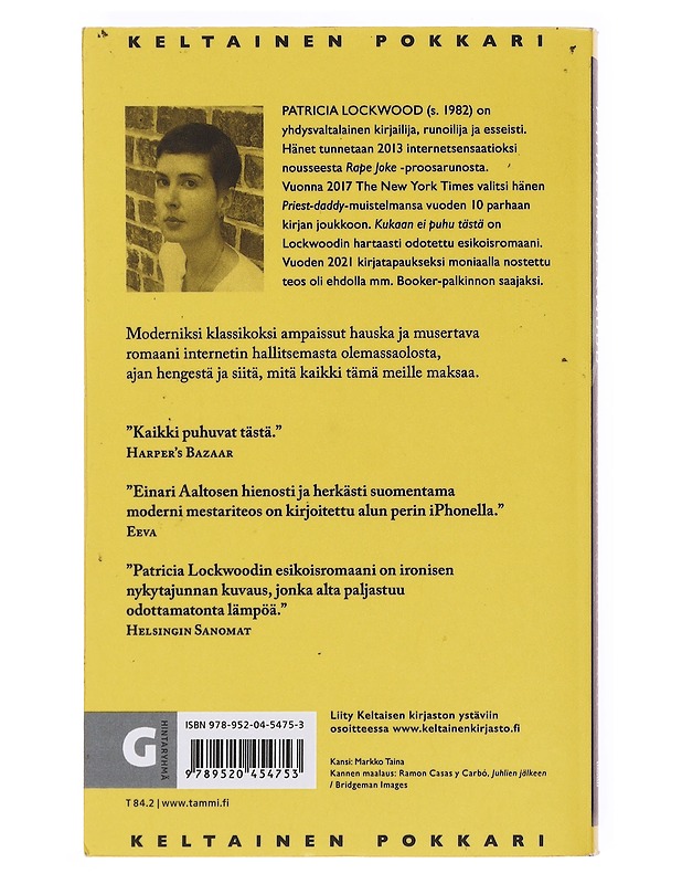 Kukaan ei puhu tästä - Lockwood, Patricia - Romaanit ja novellit - 10105609162 - 1