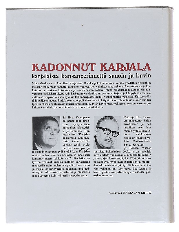  Kadonnut Karjala - Kemppinen, Iivar - Historiakirjat - 10105609171 - 1
