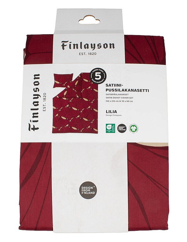 FINLAYSON Lilia satiinipussilakanasetti, 2 osaa - Designsuosikit - 10105609215 - 0