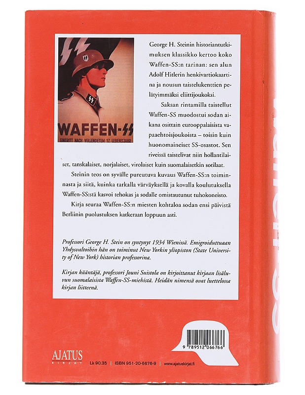 Waffen-SS : Hitlerin eliittikaarti sodassa - Stein, George H. - Historiakirjat - 10105609231 - 1