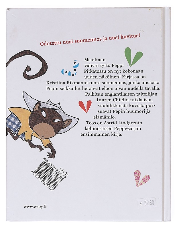 Peppi Pitkätossu - Lindgren, Astrid - Lastenkirjat - 10105609252 - 1