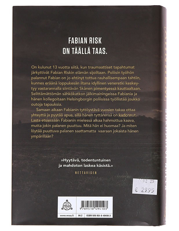 Sukupolvi nolla - Ahnhem, Stefan - Romaanit ja novellit - 10105609259 - 1