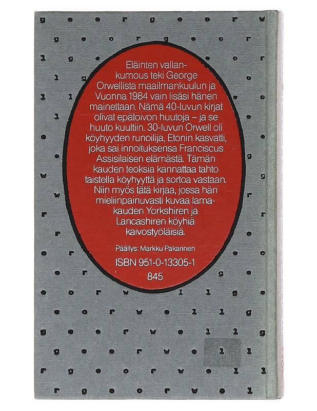 Tie Wiganin aallonmurtajalle - George Orwell - Elämäkerrat ja muistelmat - 10105609304 - 1
