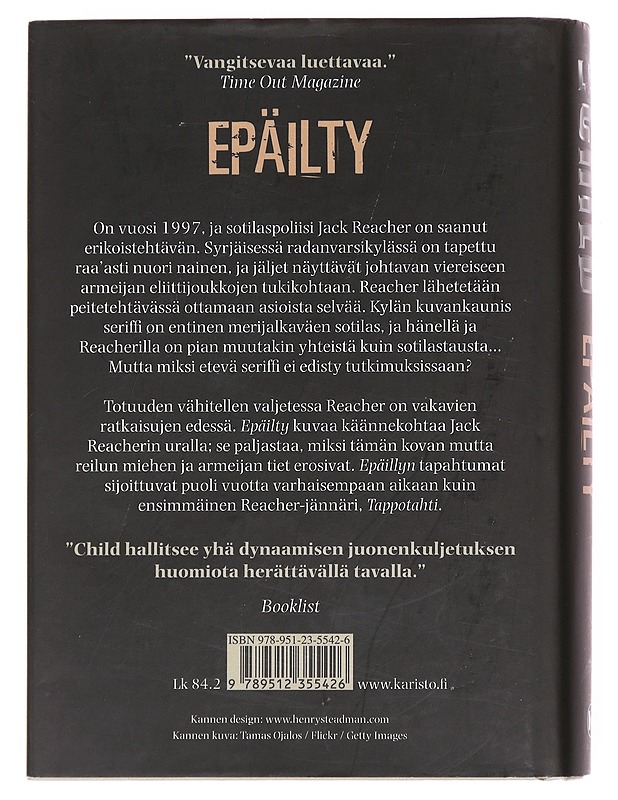 Epäilty - Child, Lee - Romaanit ja novellit - 10105609319 - 1