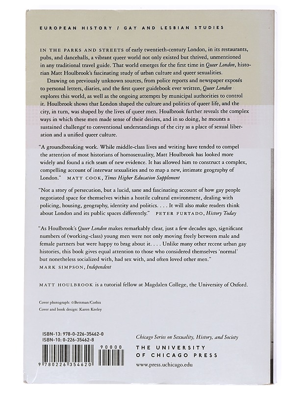 Queer London - Houlbrook, Matt - Historiakirjat - 10105609356 - 1