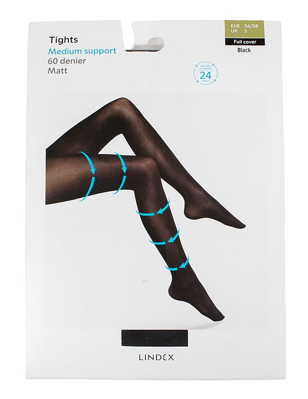 LINDEX Medium Support 60 den sukkahousut, 36/38 - Asusteet - 10105609371 - 0