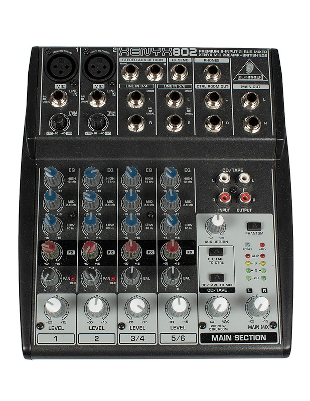 BEHRINGER Xenyx 802 analoginen mikseri - Audio - 10105609408 - 2