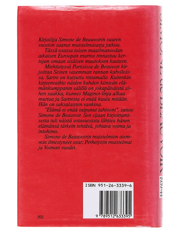 Pariisi 1939-44 - Simone de Beauvoir - Elämäkerrat ja muistelmat - 10105609466 - 1
