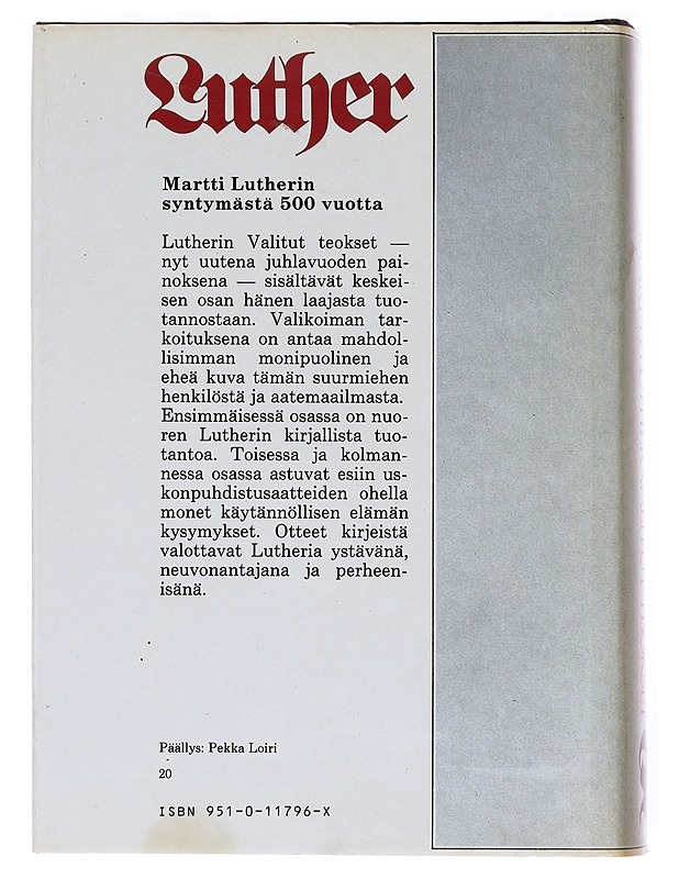 Valitut teokset / 3 - Luther, Martti - Elämäkerrat ja muistelmat - 10105609529 - 1