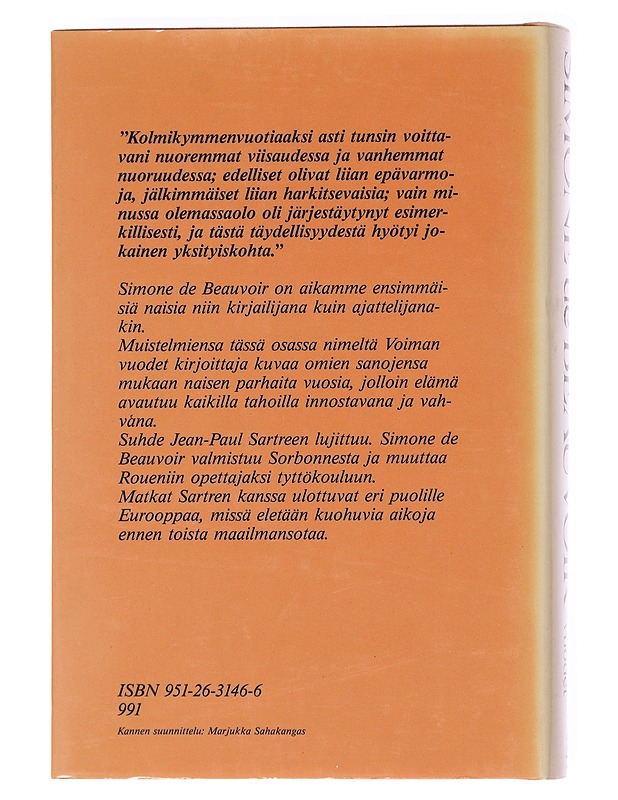 Voiman vuodet - Simone de Beauvoir - Elämäkerrat ja muistelmat - 10105609582 - 1