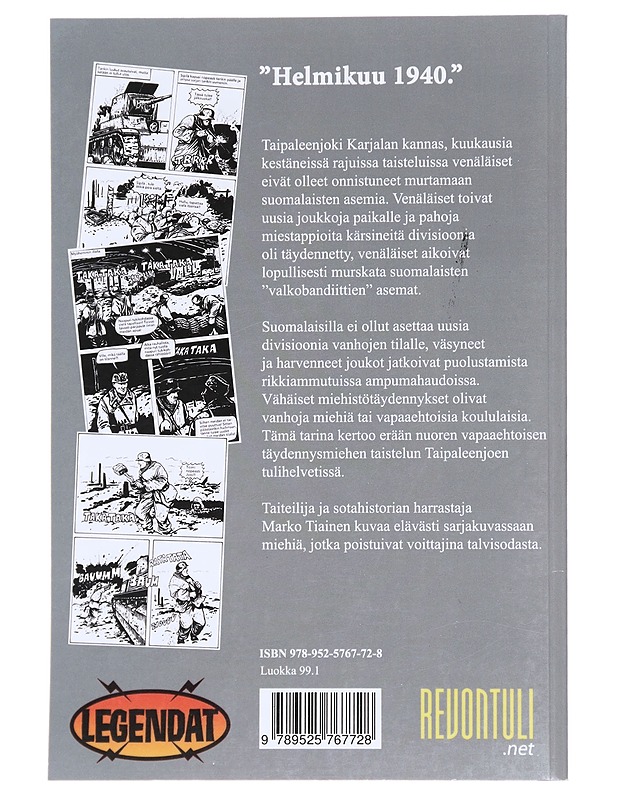 Tulihelvetti / Taipaleenjoen taistelu 1940 - Tiainen, Marko - Elämäkerrat ja muistelmat - 10105609613 - 1
