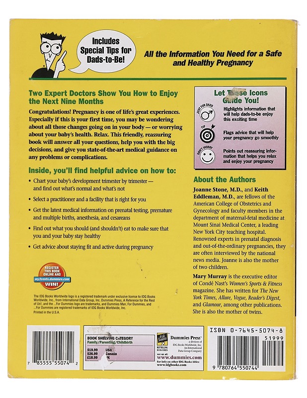 Pregnancy For Dummies - Joanne Stone - Tietokirjat ja oppaat - 10105609656 - 1