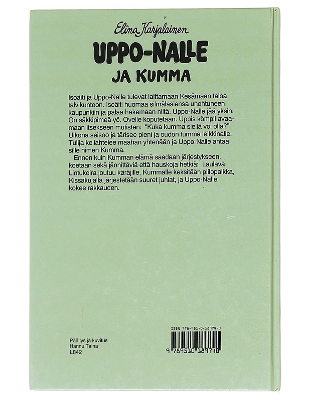 Uppo-Nalle ja Kumma - Elina Karjalainen - Lastenkirjat - 10105609674 - 1