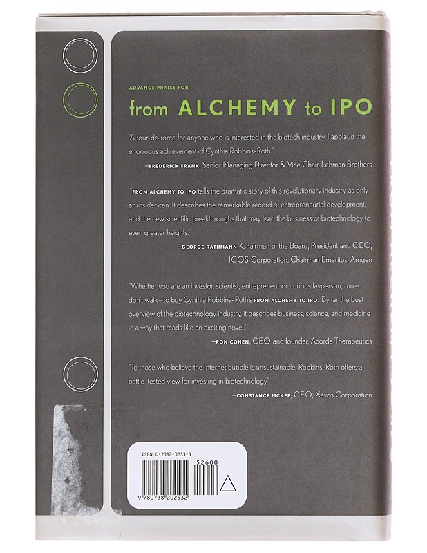 From Alchemy to IPO - Cynthia Robbins-Roth - Tietokirjat ja oppaat - 10105609681 - 1