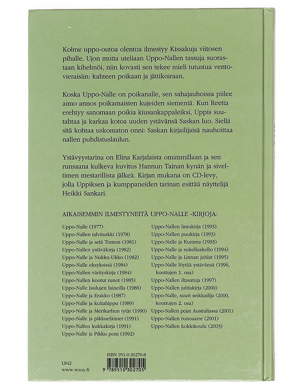 Uppo-Nalle ja uudet ystävät - Karjalainen, Elina - Lastenkirjat - 10105609728 - 1