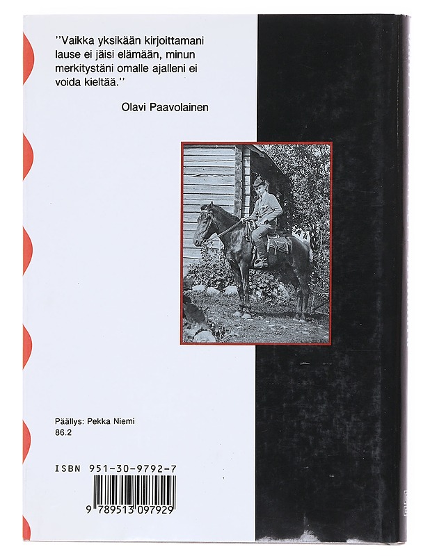 Olavi Paavolainen keulakuva - Jaakko Paavolainen - Elämäkerrat ja muistelmat - 10105609853 - 1