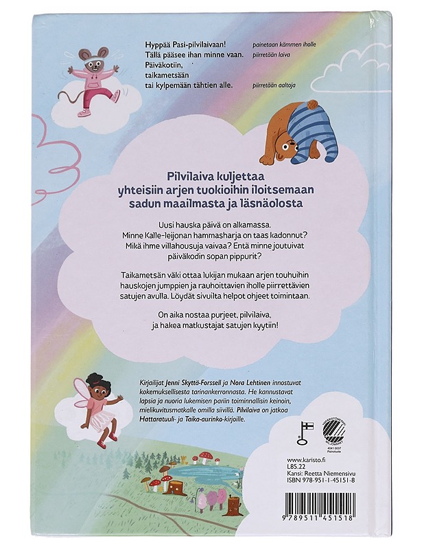Pilvilaiva : piirretään satuja iholle - Lehtinen, Nora - Lastenkirjat - 10105609920 - 1