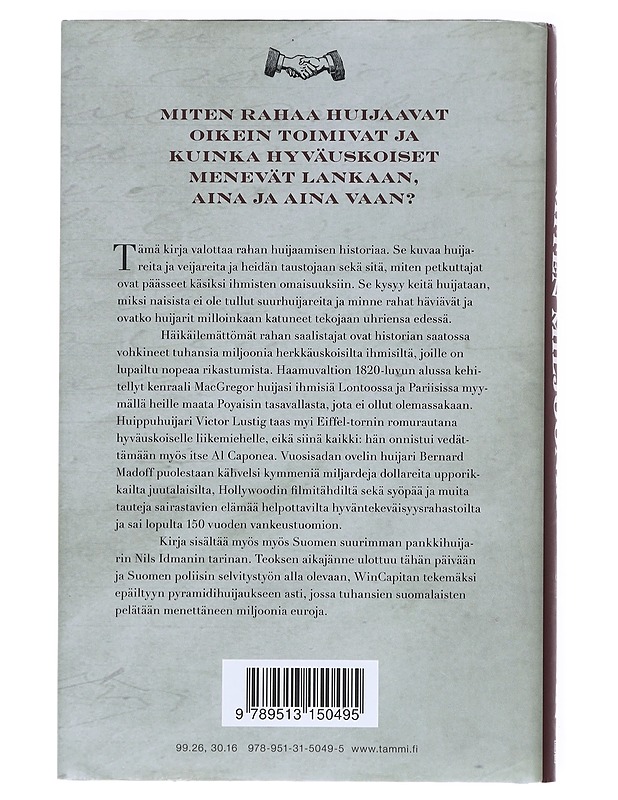 Miten miljoonia huijataan : suurpetkuttajien värikäs historia - Kari Nars - Elämäkerrat ja muistelmat - 10105610009 - 1