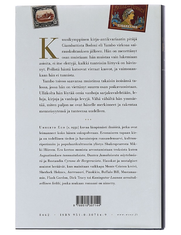 Kuningatar Loanan arvoituksellinen liekki - Eco, Umberto - Romaanit ja novellit - 10105610077 - 1