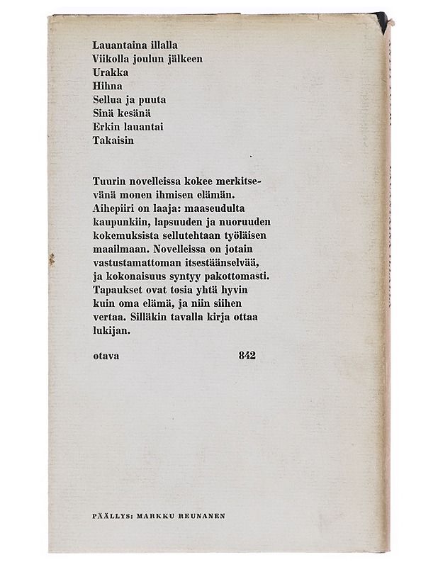 Lauantaina illalla - Antti Tuuri - Romaanit ja novellit - 10105610083 - 1