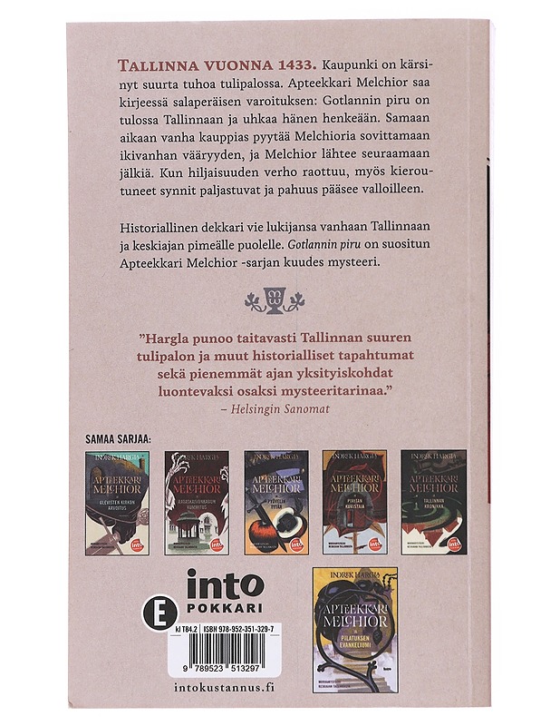 Apteekkari Melchior ja Gotlannin piru - Hargla, Indrek - Romaanit ja novellit - 10105610093 - 1
