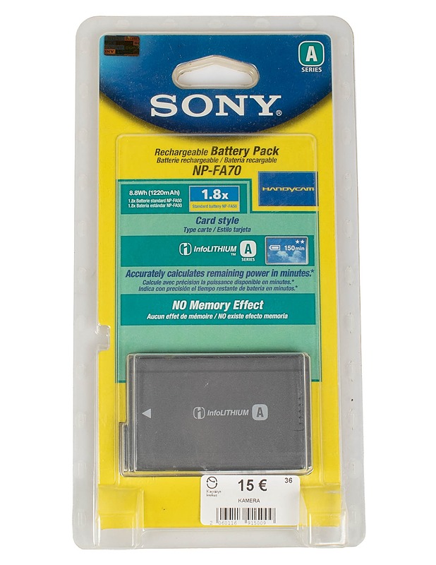SONY akku kameraan - Muu elektroniikka - 10105610149 - 0