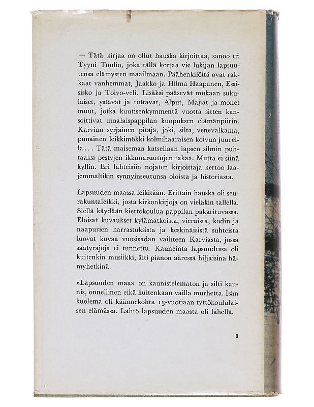 Lapsuuden maa - Tuulio, Tyyni - Elämäkerrat ja muistelmat - 10105610170 - 1
