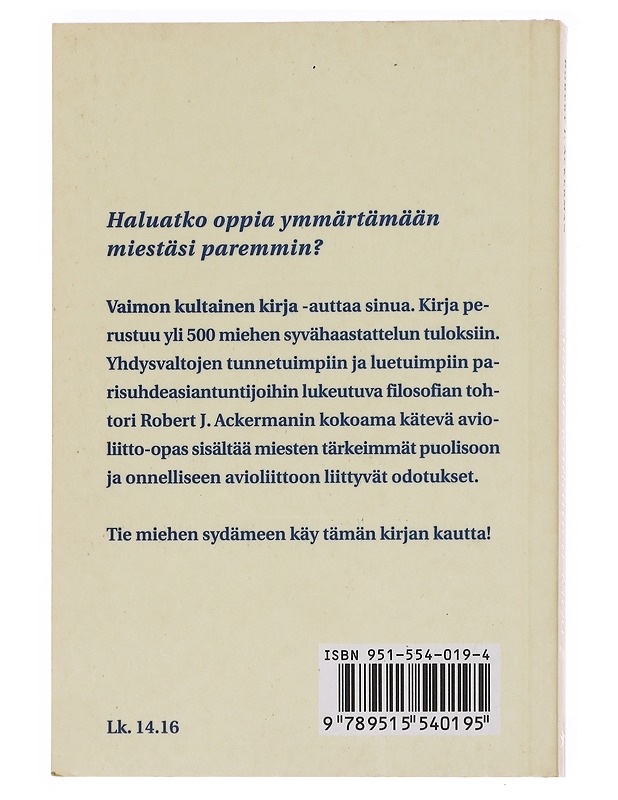 Vaimon kultainen kirja - Ackerman, Robert J. - Tietokirjat ja oppaat - 10105610182 - 1