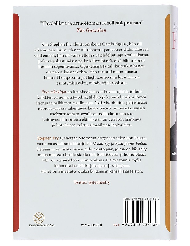Fryn aikakirjat : muistelma - Fry, Stephen - Elämäkerrat ja muistelmat - 10105610250 - 1