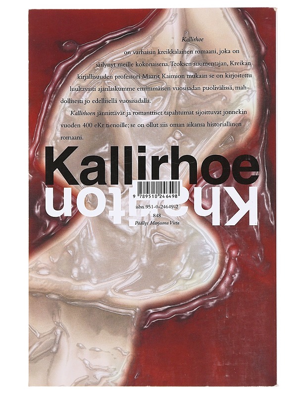 Kallirhoe - Khariton - Romaanit ja novellit - 10105610286 - 1