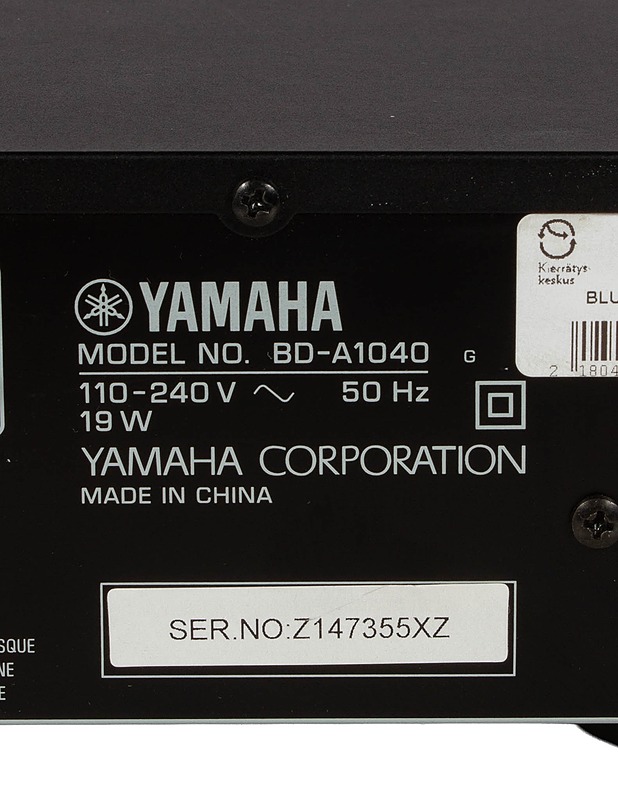 YAMAHA BD-A1040 Aventage Blu-ray soitin - Viihde-elektroniikka - 10105610423 - 3
