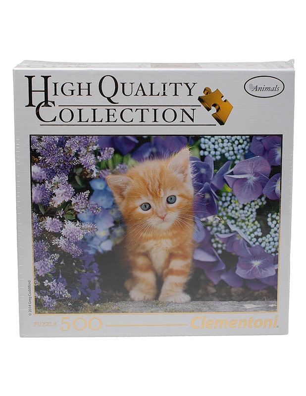 CLEMENTONI Ginger Cat in the Flowers palapeli, 500 palaa - Palapelit - 10105610451 - 0