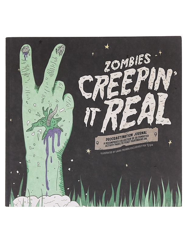 Zombies Creepin' It Real: Procrastination Journal puuhakirja  - Harrastekirjat - 10105610500 - 0