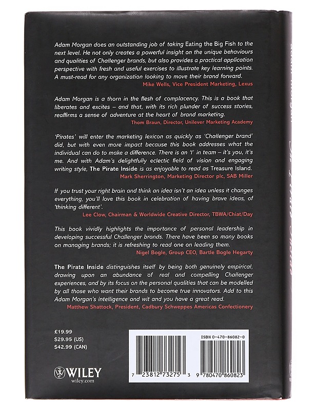 The pirate inside : Building a challenger brand culture within yourself and your organization - Morgan, Adam - Tietokirjat ja oppaat - 10105610543 - 1