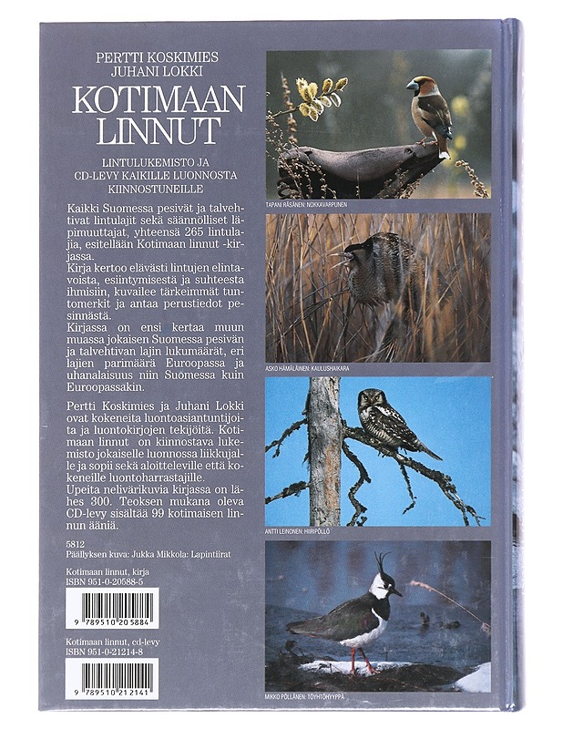 Kotimaan linnut - Koskimies, Pertti - Tietokirjat ja oppaat - 10105610553 - 1