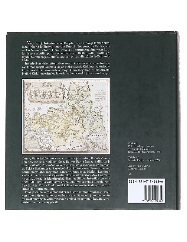 Inkeri : historia, kansa, kulttuuri - Nevalainen, Pekka - Historiakirjat - 10105610630 - 1
