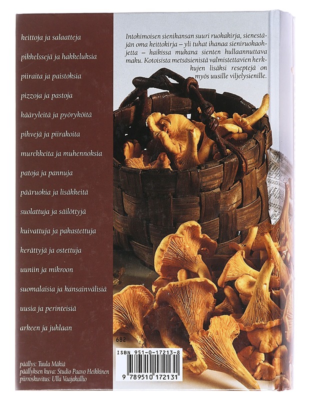 Hulluna sieniin / sieniherkkujen pikkujättiläinen - Hosia, Vuokko - Ruokakirjat - 10105610633 - 1