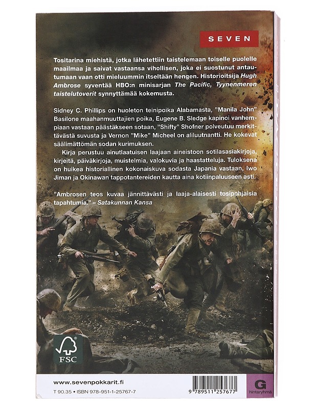 The Pacific : Tyynenmeren taistelutoverit - Ambrose, Hugh - Elämäkerrat ja muistelmat - 10105610639 - 1