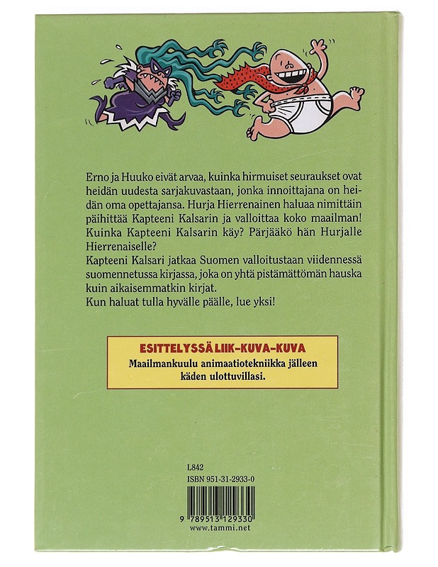 Kapteeni Kalsari ja Hurjan Hierrenaisen hirmutuuli - Dav Pilkey - Lastenkirjat - 10105610689 - 1
