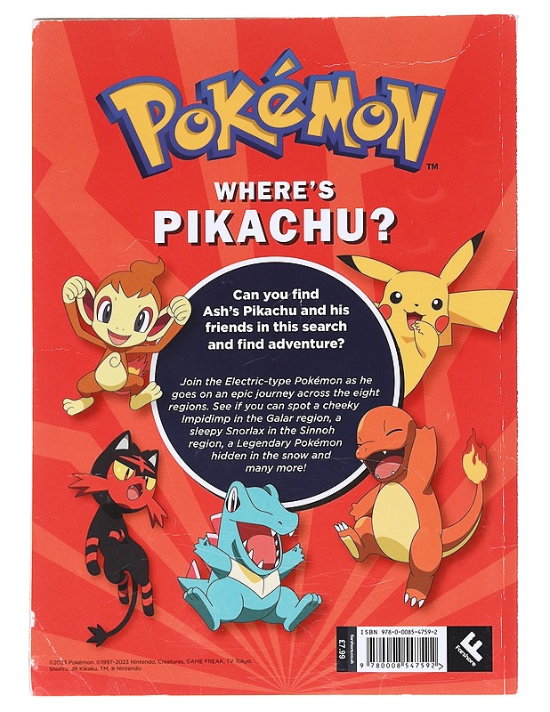 Where's Pikachu? : a search and find book - Pokémon - Lastenkirjat - 10105610702 - 1