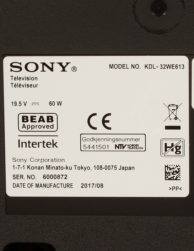 SONY KDL-32WE613 -televisio  - Televisiot - 10105610732 - 2