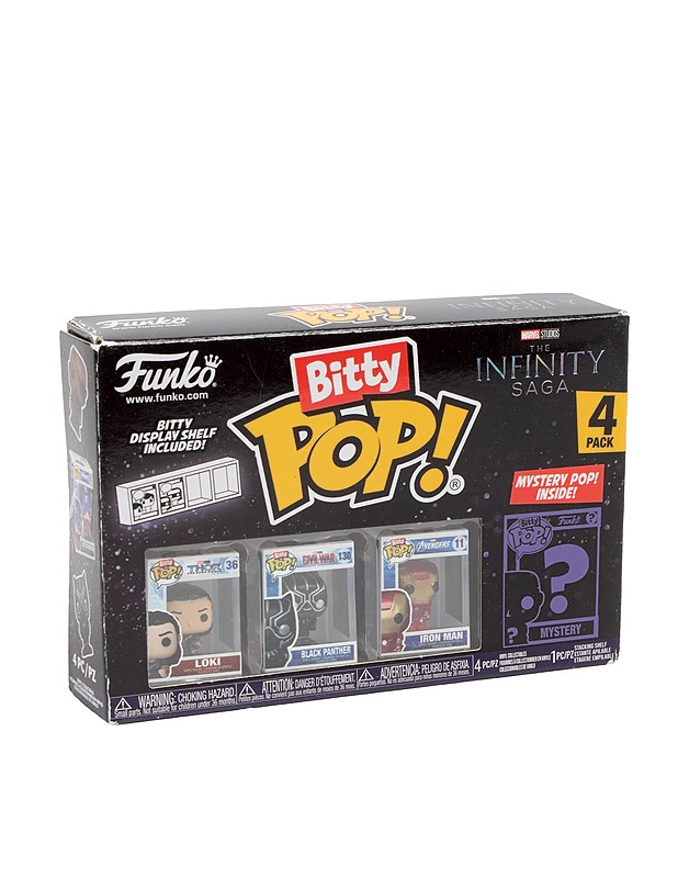 FUNKO BITTY POP : Marvel Infinity Saga, Loki, Black Panther & Iron Man - Lasten lelut - 10105610928 - 0