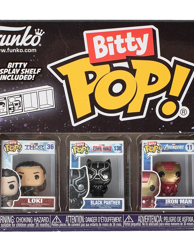 FUNKO BITTY POP : Marvel Infinity Saga, Loki, Black Panther & Iron Man - Lasten lelut - 10105610928 - 1
