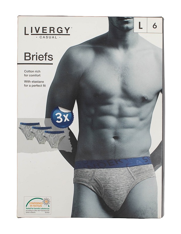 LIVERGY alushousut, L, 3 kpl - Alusvaatteet - 10105610990 - 0