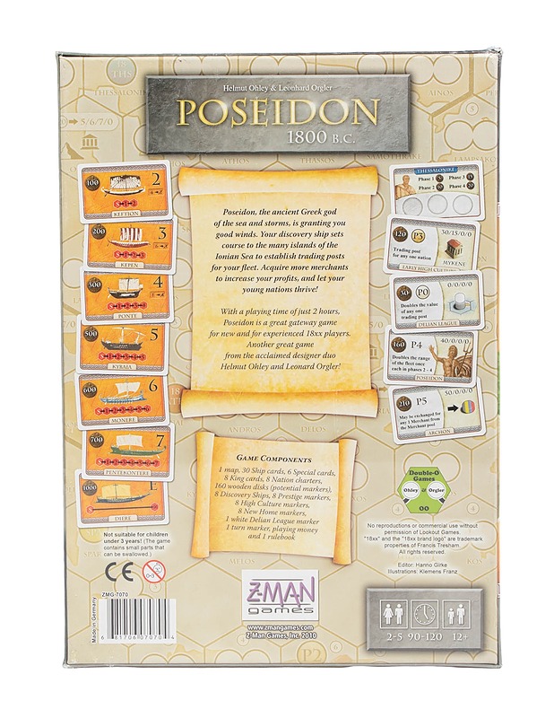 Z-Man Games : Poseidon 1800 B.C. lautapeli - Lautapelit - 10105611020 - 1