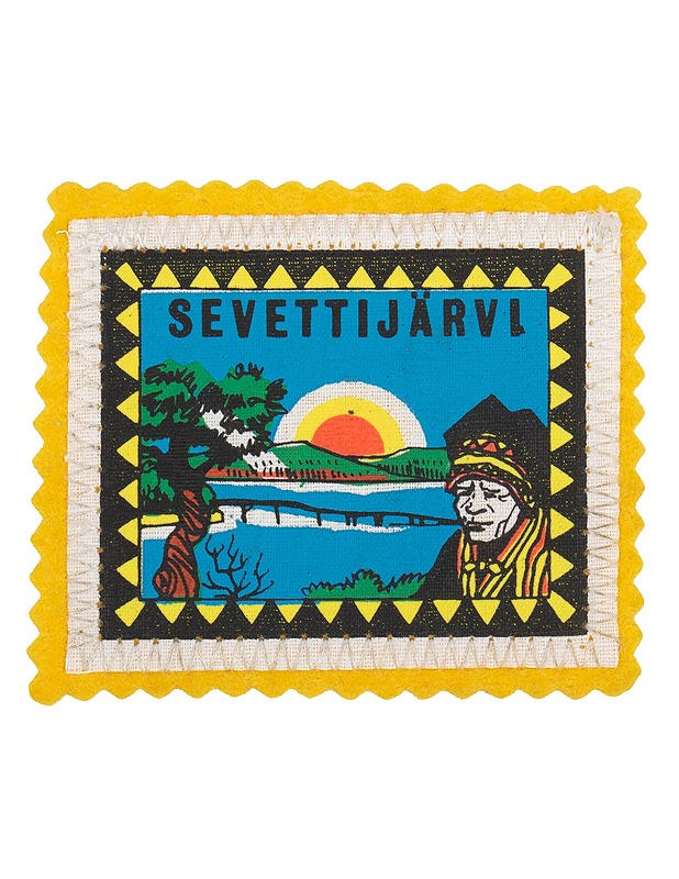 KANGASMERKKI Sevettijärvi, 7x6,5 cm - Ompelu - 10105611034 - 0