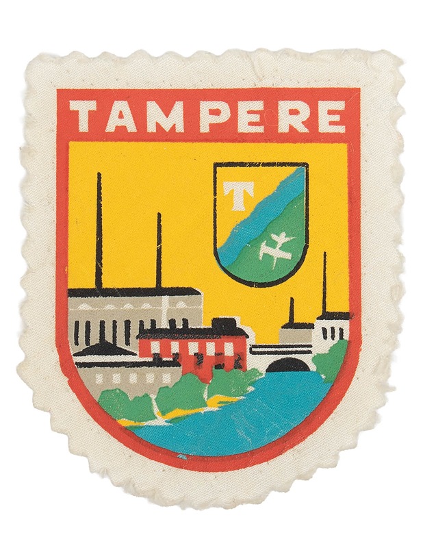 Kangasmerkki Tampere, 6,5x6,5 cm, vintage - Ompelu - 10105611045 - 0