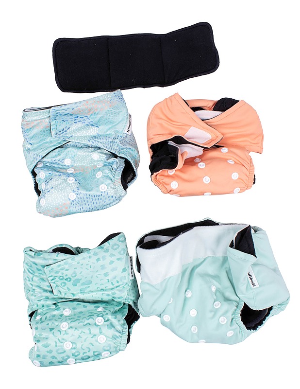 MODIBODI Reusable Nappy 4 Pack kestovaippa - Muut urheiluvälineet ja vapaa-aika - 10105611071 - 2