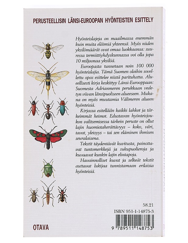 Euroopan hyönteisopas - Michael Chinery - Kirja lahjaksi - 10105611097 - 1